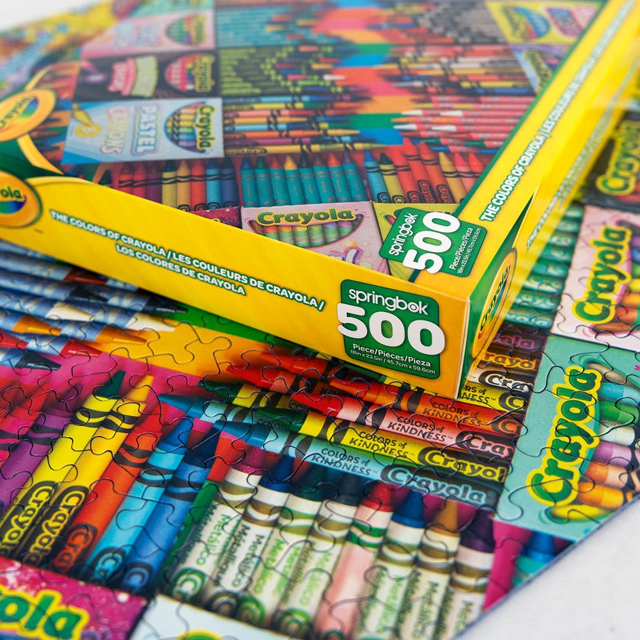 Colors Of Crayola 500 Piece Jigsaw Puzzle by Springbok Puzzles