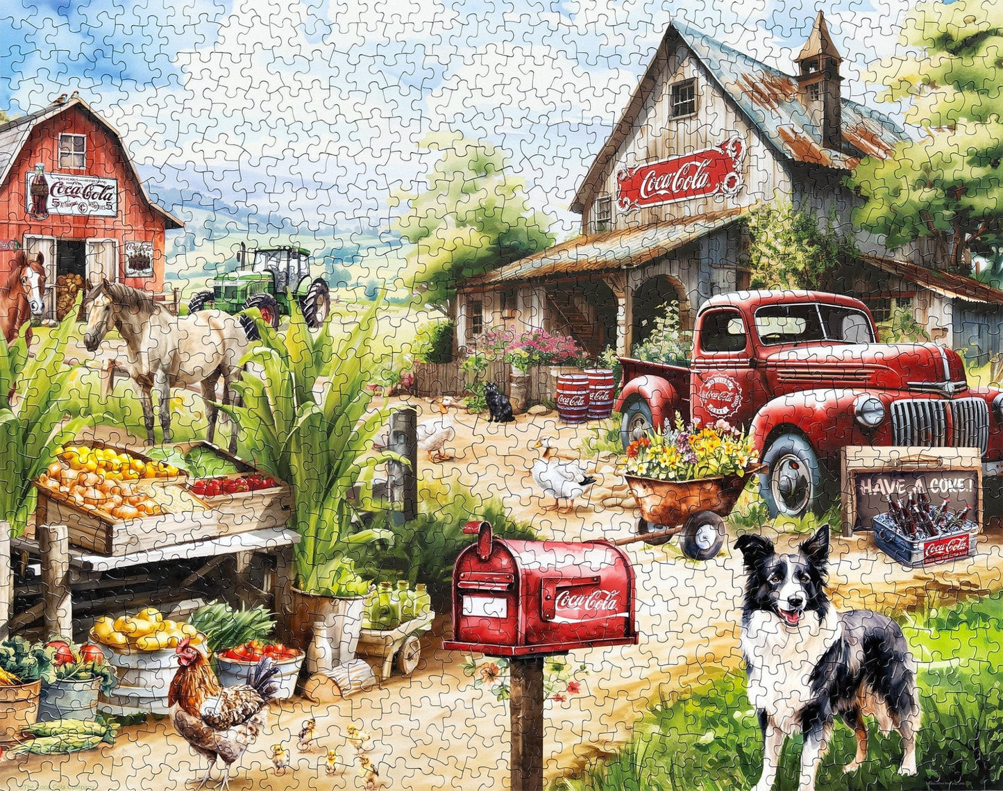 Country Side Market 1000 Piece Jigsaw Puzzle | Springbok Puzzles