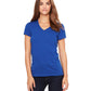 Ladies Jersey Short-Sleeve V-Neck T-Shirt - Dark Gry Heather - S(D0102H78Il2)