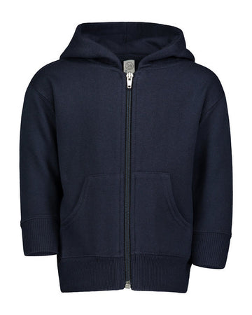 Infant Zip Fleece Hoodie - Heather - 6Mos(D0102H7Mdcp)