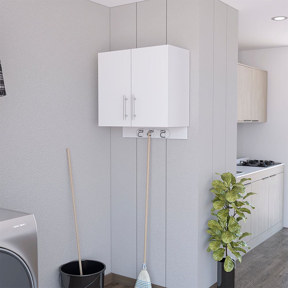 Wall Storage Cabinet Alikuri, Four Cabinets, White Finish(D0102Hgem2G) – Cutebab