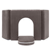 Jaxx Zipline Playscape Castle Gate - Playtime Furniture For Imaginative Kids, Charcoal