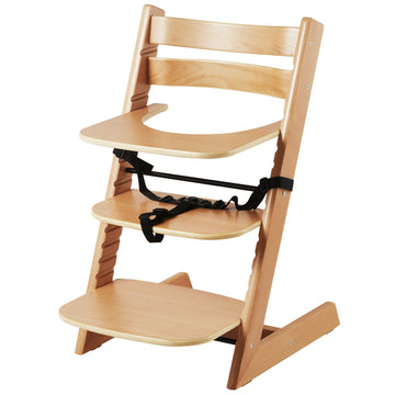 Vevor Wooden High Chair For Babies & Toddlers, Convertible Adjustable Feeding Chair, Eat & Grow High Chair With Tray, Grow With