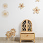 The Blooming Rattan Flower Stem – Handcrafted Boho Wall & Room Decor