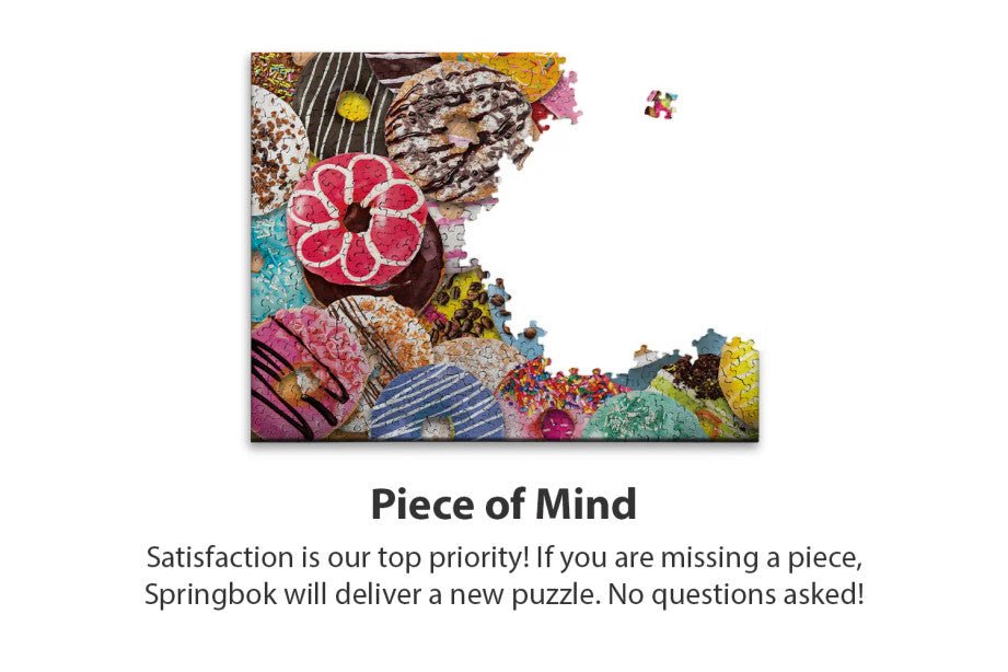 Donuts N' Coffee 500 Piece Jigsaw Puzzle by Springbok Puzzles