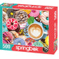 Donuts N' Coffee 500 Piece Jigsaw Puzzle by Springbok Puzzles