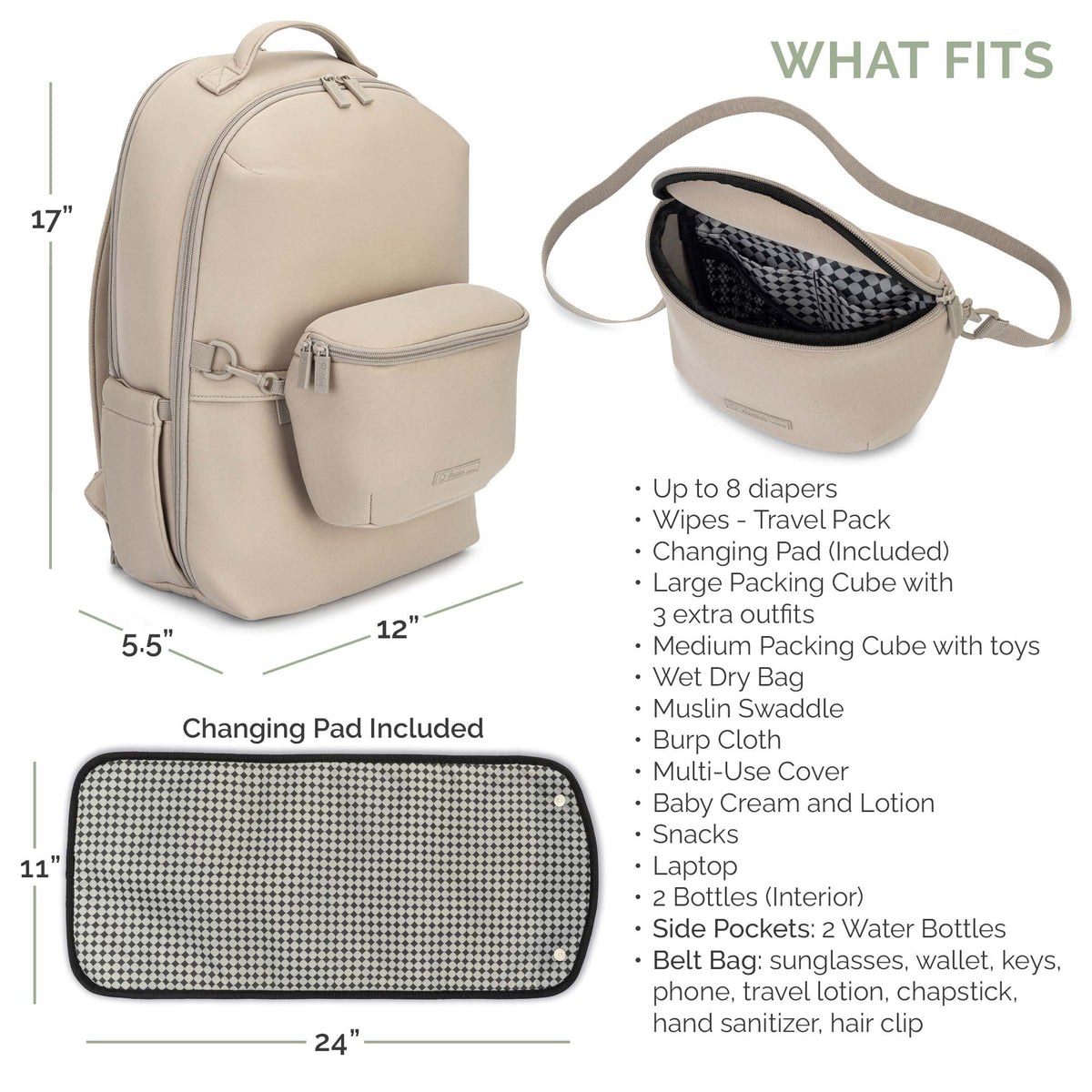 Drift Neoprene Diaper Backpack