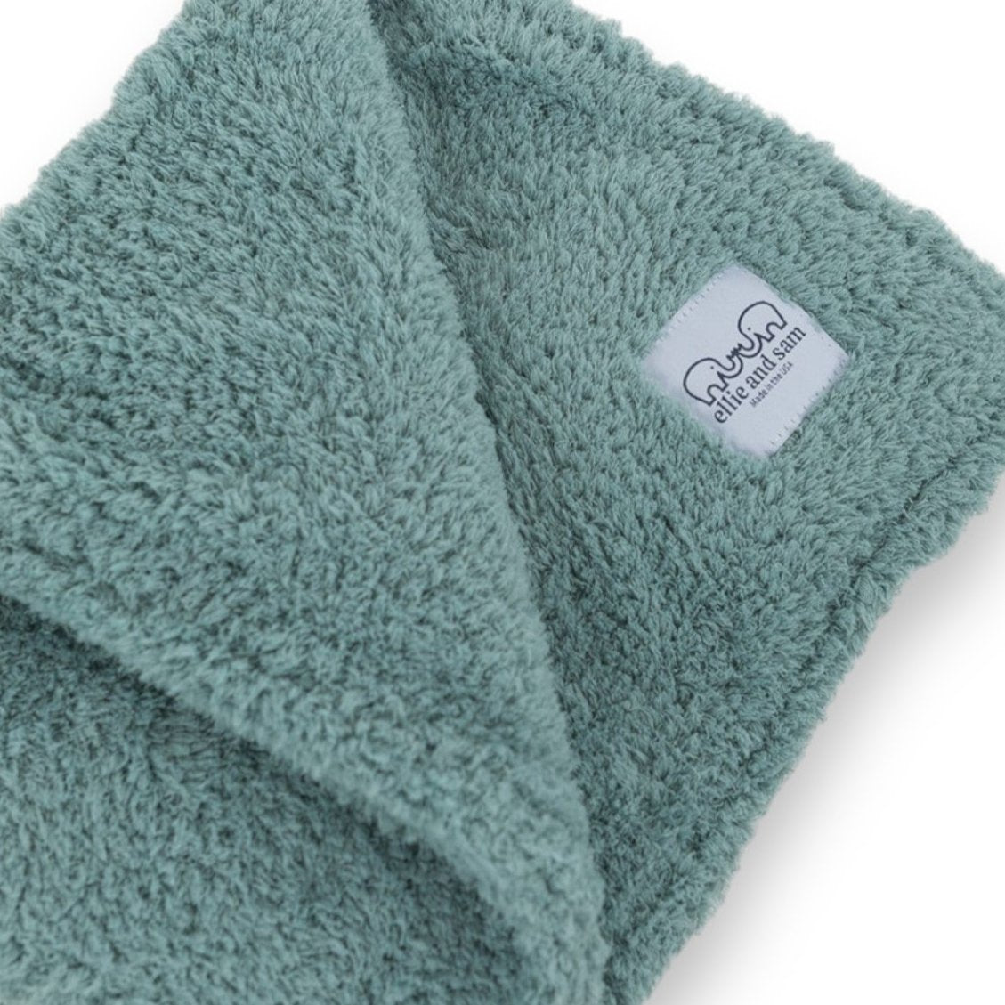 Classic Baby Blanket in Chenille Cozy, Sage