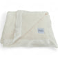 Classic Baby Blanket with Satin Trim in Chenille Cozy, Ivory