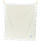 Classic Baby Blanket with Satin Trim in Chenille Cozy, Ivory