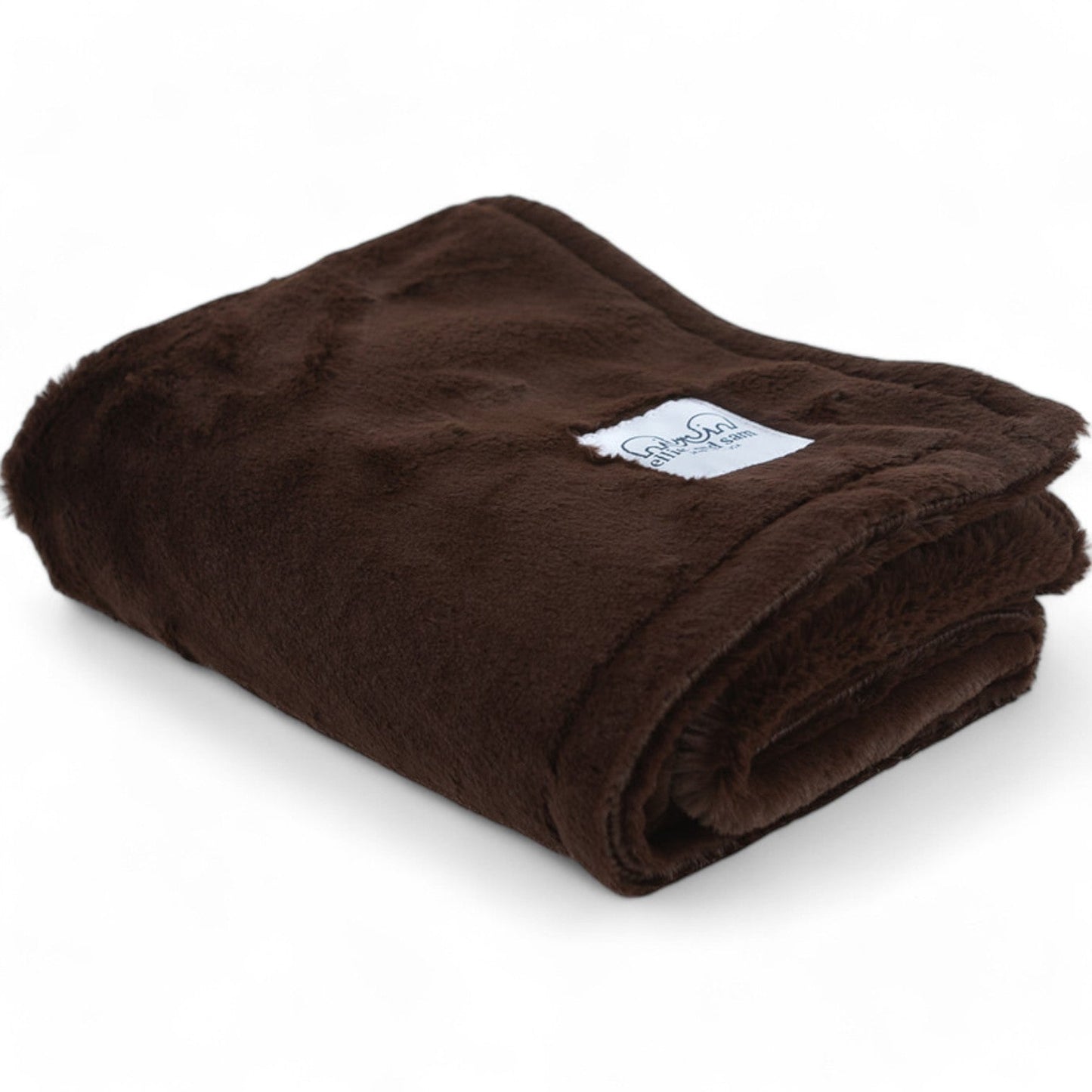 Luxury Baby Blanket in Luxe Plush, Chocolate