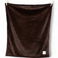 Luxury Baby Blanket in Luxe Plush, Chocolate