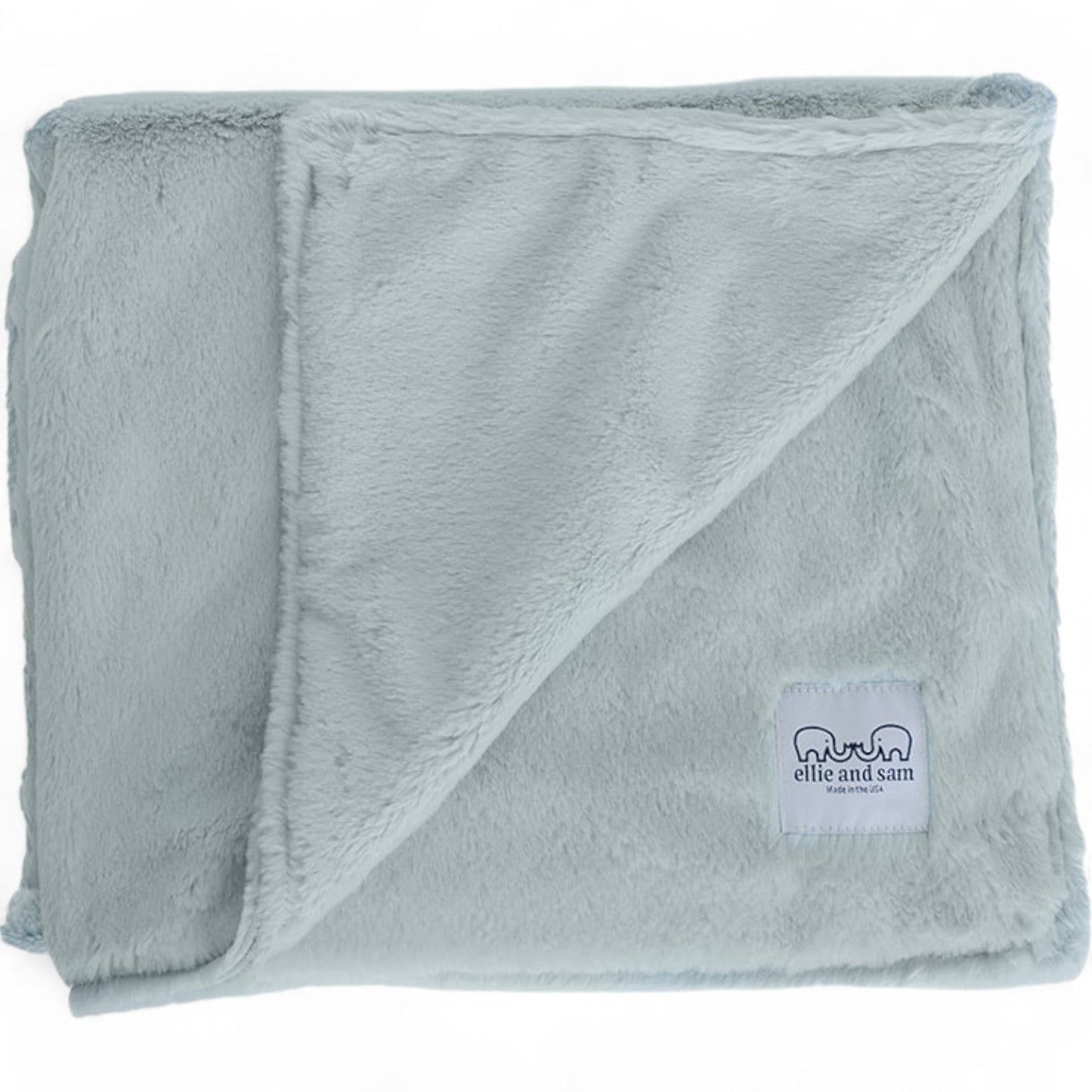 Luxury Baby Blanket in Luxe Plush, Silver