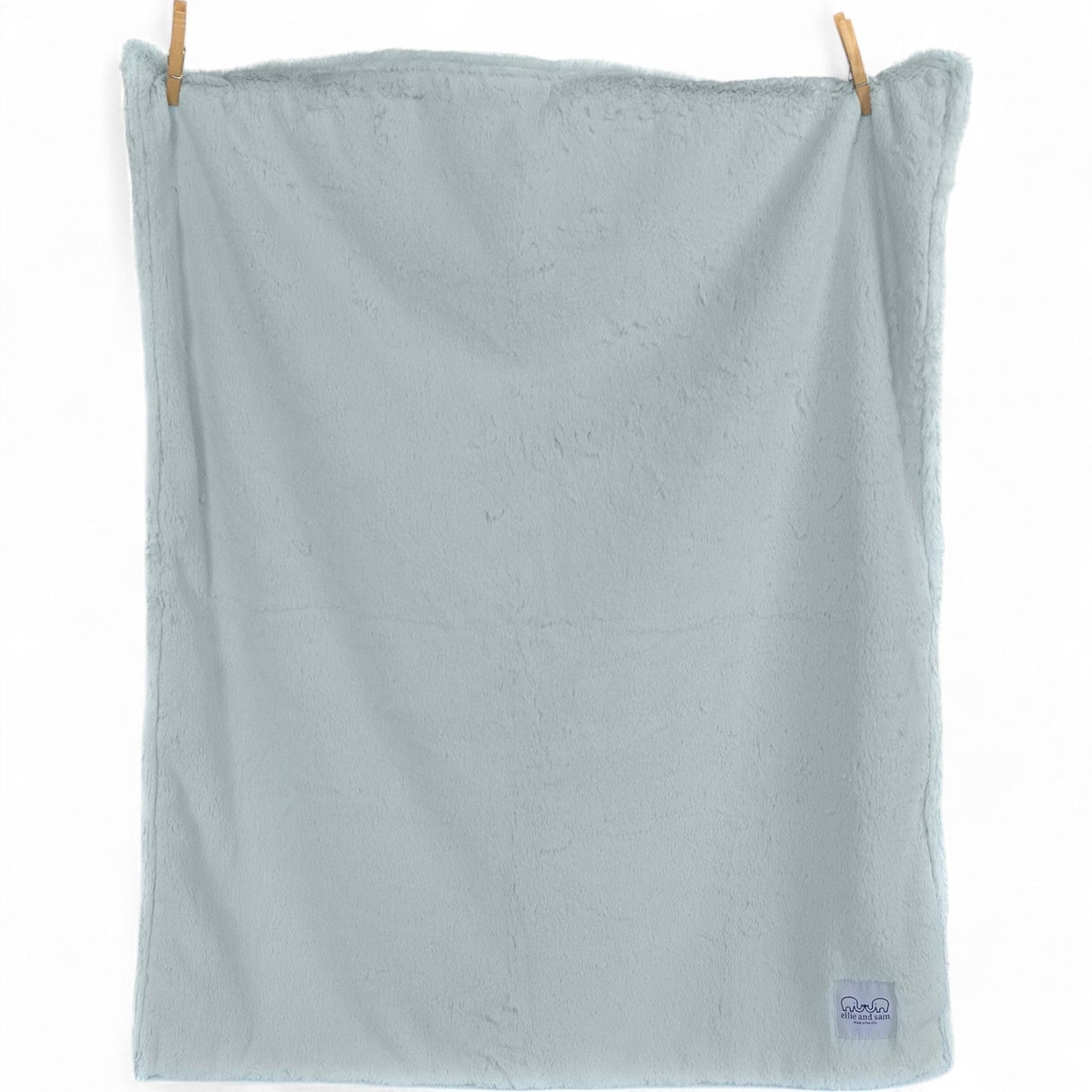 Luxury Baby Blanket in Luxe Plush, Silver