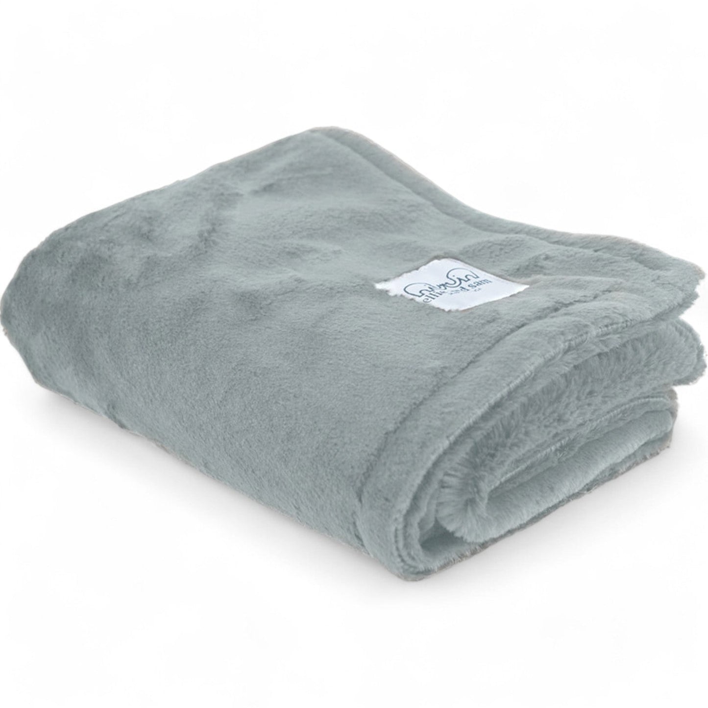 Luxury Baby Blanket in Luxe Plush, Silver