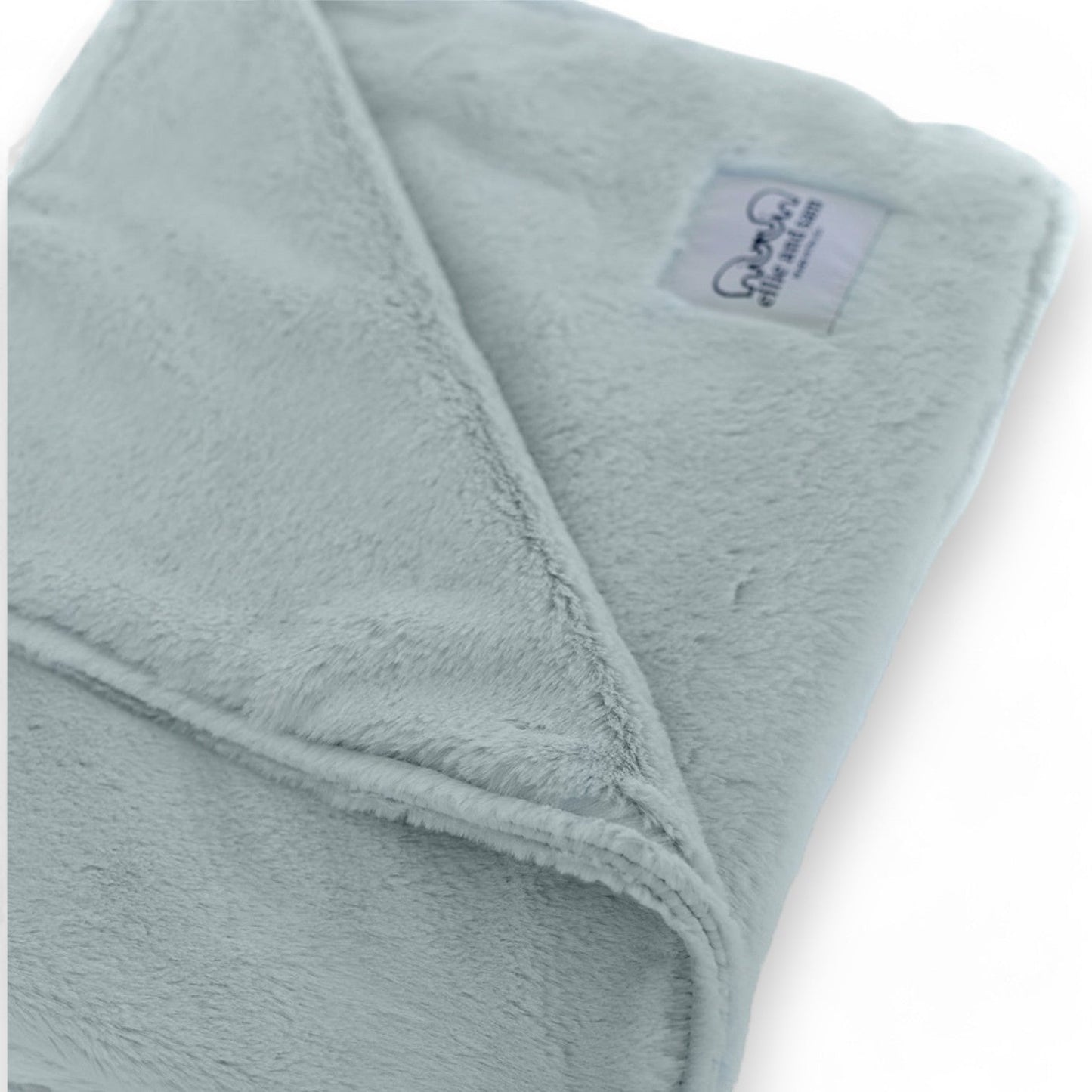 Luxury Baby Blanket in Luxe Plush, Silver