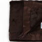 Luxury Baby Blanket with Satin Trim in Luxe Plush, Chocolate