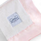 Luxury Baby Lovey with Satin Trim in Luxe Plush, Pink