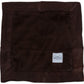 Luxury Baby Lovey with Satin Trim in Luxe Plush, Chocolate