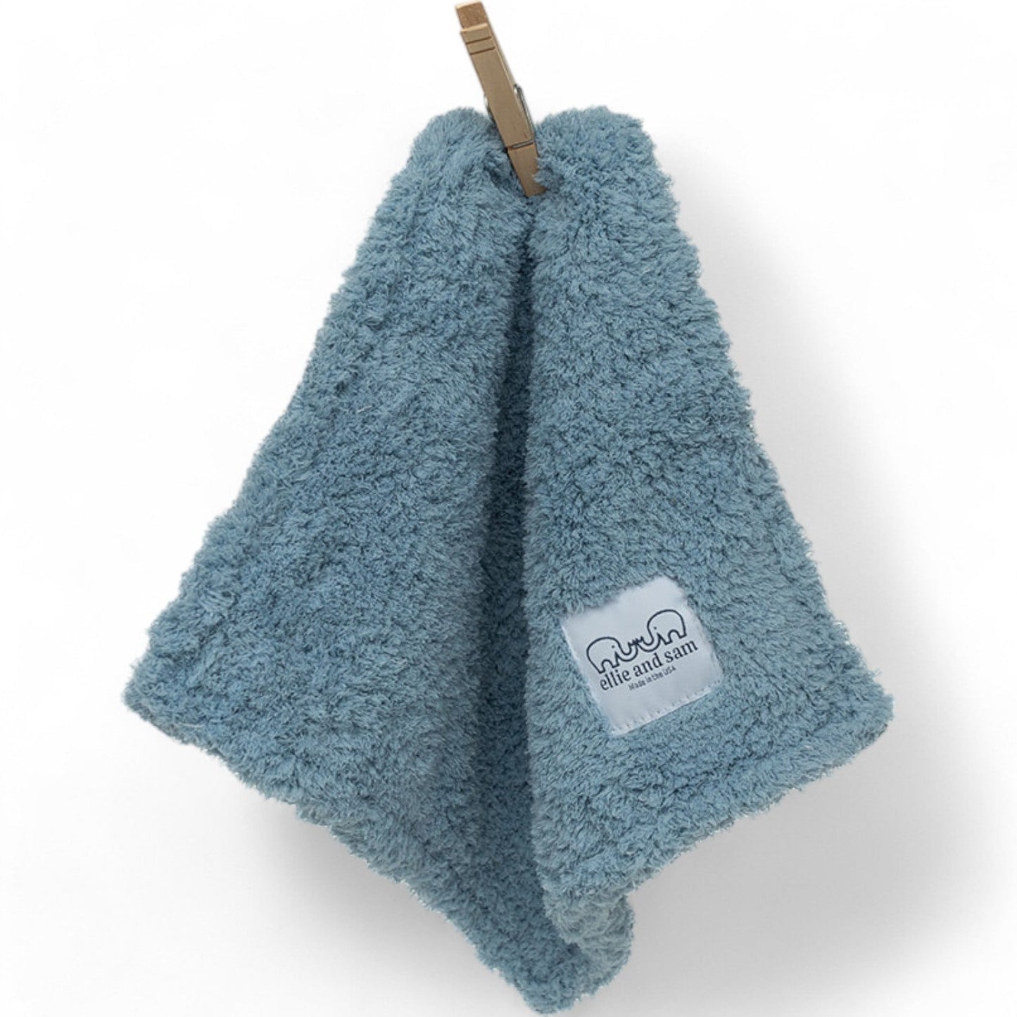 Classic Baby Lovey in Chenille Cozy, Powder Blue