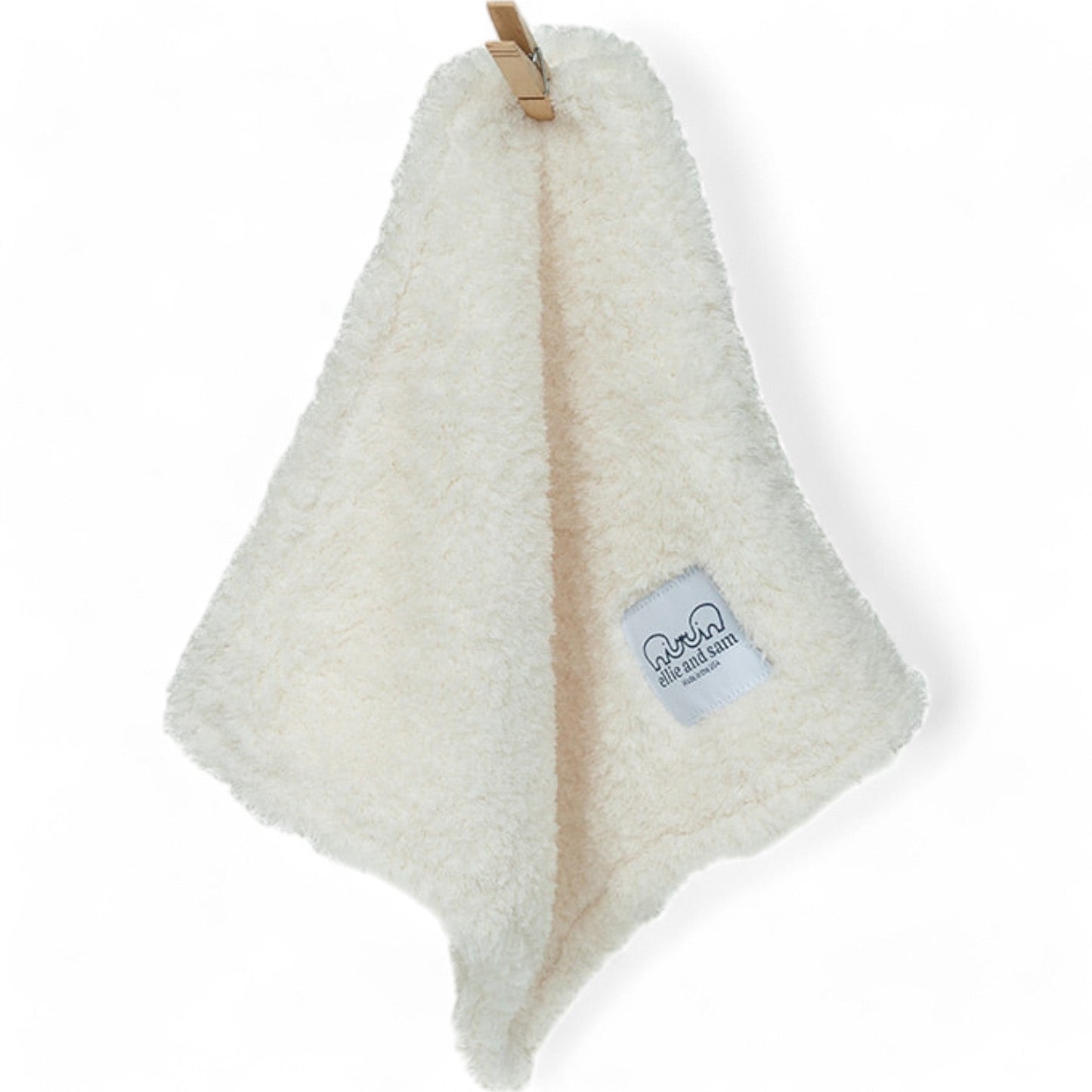 Classic Baby Lovey in Chenille Cozy, Ivory