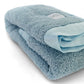 Classic Baby Blanket with Satin Trim in Chenille Cozy, Powder Blue