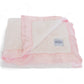Classic Baby Blanket with Satin Trim in Chenille Cozy, Pink