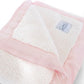 Classic Baby Blanket with Satin Trim in Chenille Cozy, Pink