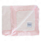 Classic Baby Blanket with Satin Trim in Chenille Cozy, Pink