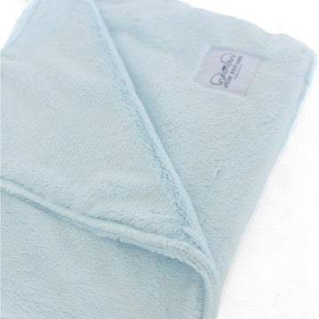 Luxury Baby Blanket in Luxe Plush, Blue