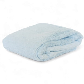 Luxury Baby Blanket in Luxe Plush, Blue