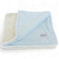 Luxury Duo Baby Blanket in Luxe Plush, Blue - Ivory