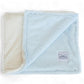 Luxury Duo Baby Blanket in Luxe Plush, Blue - Ivory