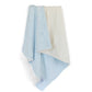 Luxury Duo Baby Blanket in Luxe Plush, Blue - Ivory