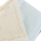 Luxury Duo Baby Blanket in Luxe Plush, Blue - Ivory