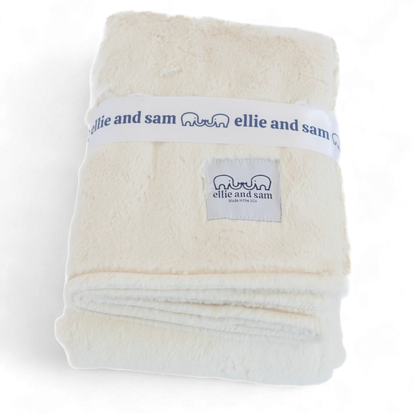 Luxury Baby Blanket in Luxe Plush, Ivory
