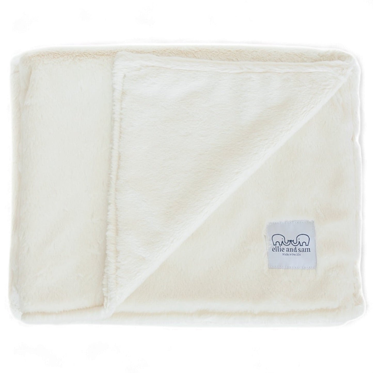 Luxury Baby Blanket in Luxe Plush, Ivory