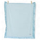 Luxury Baby Blanket with Satin Trim in Luxe Plush, Blue