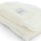 Luxury Baby Blanket with Satin Trim in Luxe Plush, Ivory