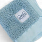 Classic Baby Lovey with Satin Trim in Chenille Cozy, Powder Blue