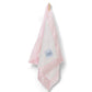 Classic Baby Lovey with Satin Trim in Chenille Cozy, Pink