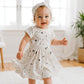 short sleeve twirl dress | celestial