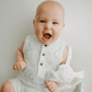 tank romper | bunnies