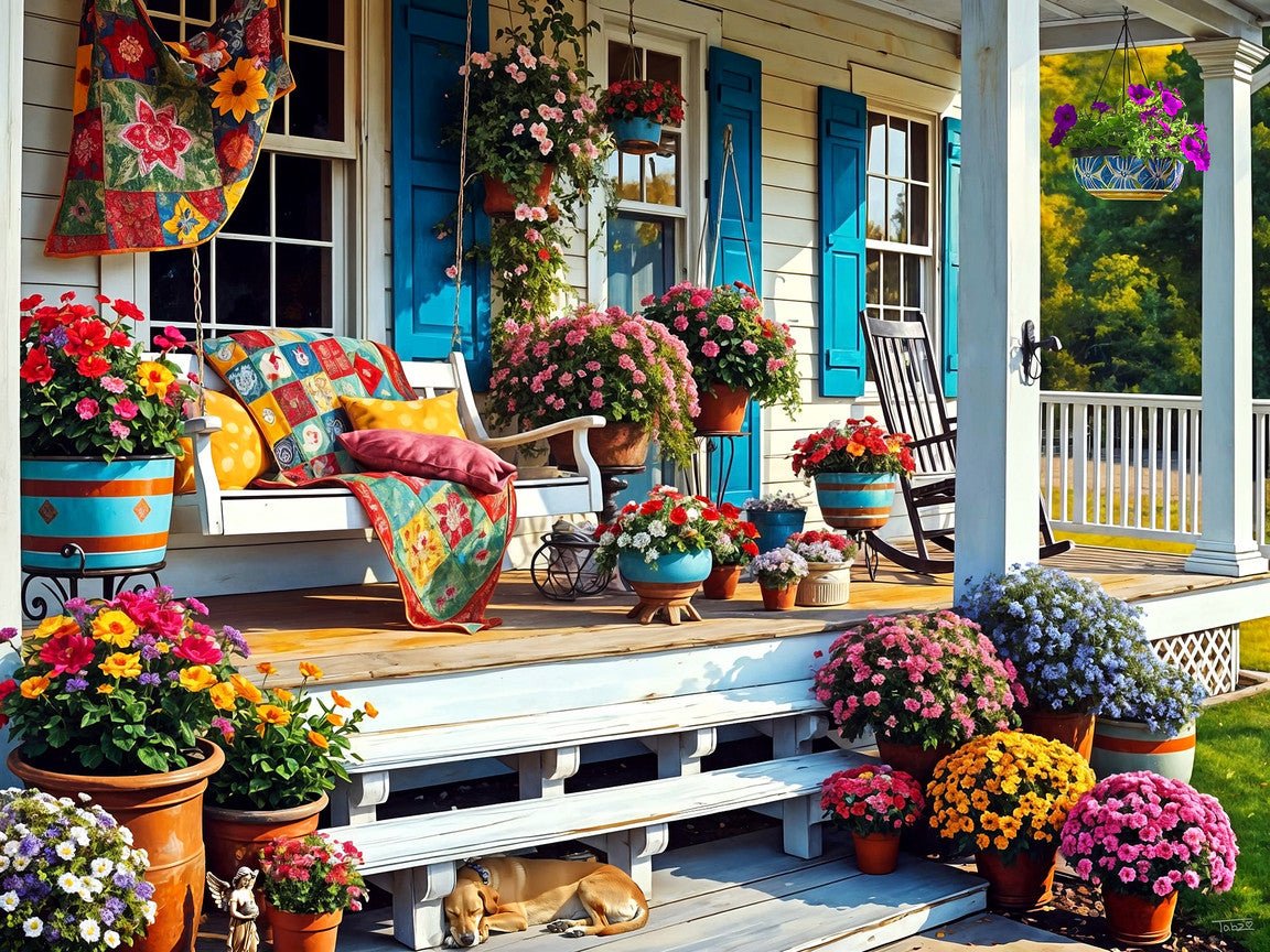 Front Porch 500 Piece Jigsaw Puzzle | Springbok Puzzles
