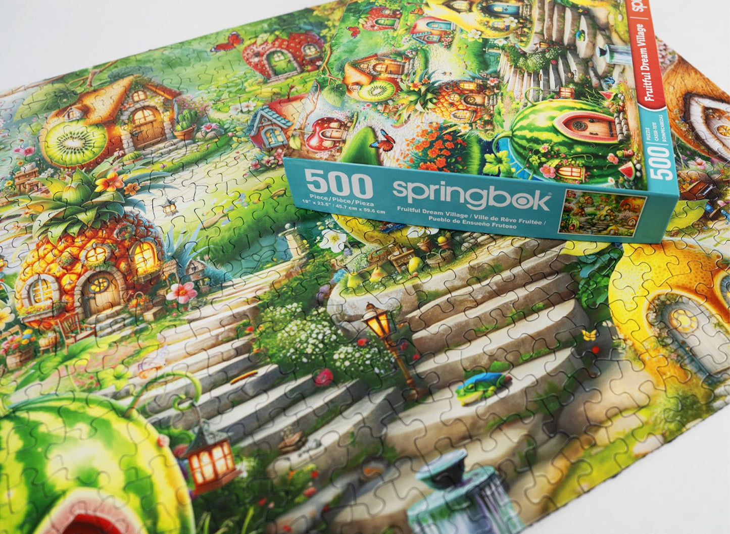 Fruitful Dream Village 500 Piece Jigsaw Puzzle | Springbok Puzzles