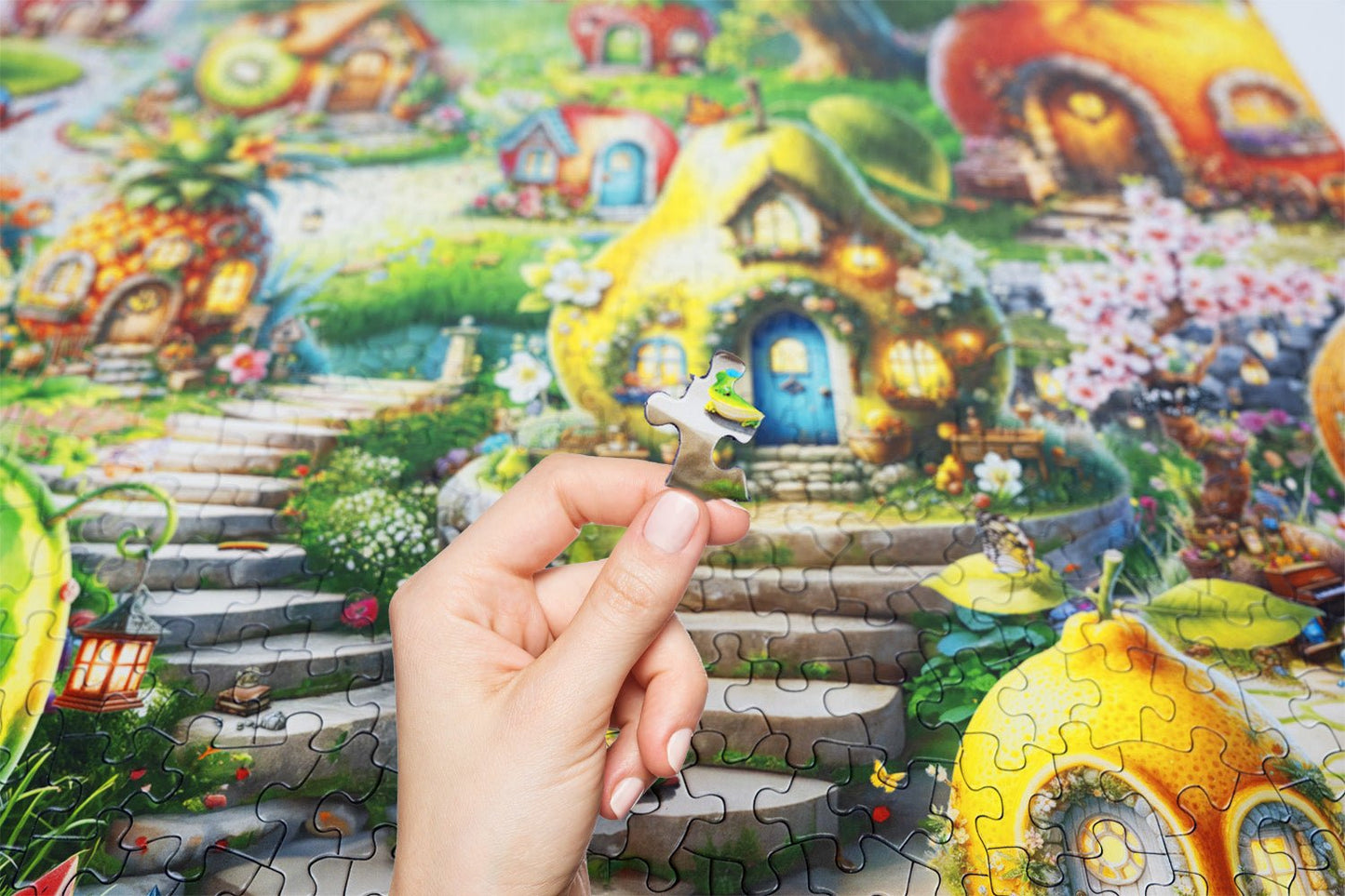 Fruitful Dream Village 500 Piece Jigsaw Puzzle | Springbok Puzzles
