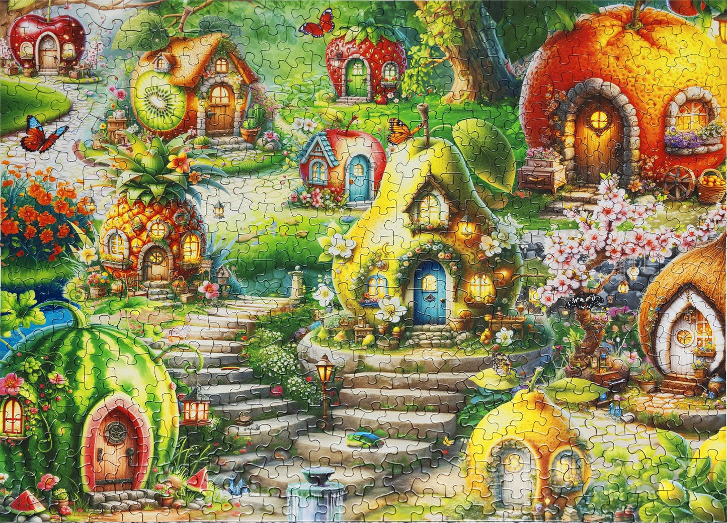 Fruitful Dream Village 500 Piece Jigsaw Puzzle | Springbok Puzzles