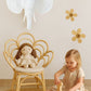 Blossom Dreams Girls Bedroom Rattan Decorative Flower Chair