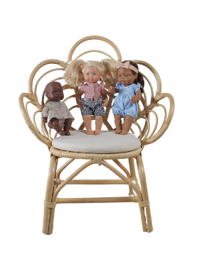Blossom Dreams Girls Bedroom Rattan Decorative Flower Chair
