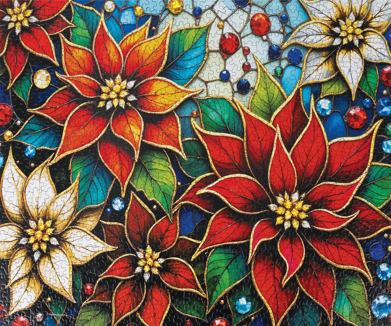 Glazing Poinsettias 1000 Piece Jigsaw Puzzle | Springbok Puzzles